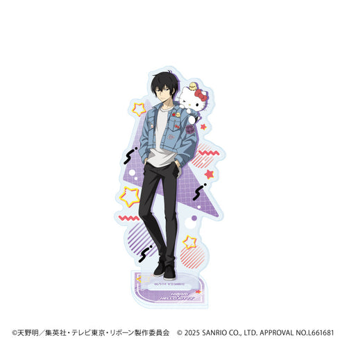 『家庭教師ヒットマンREBORN!×SANRIO CHARACTERS』アクリルスタンド43/雲雀恭弥×ハローキティ(コラボイラスト)